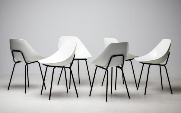 Six Pierre Guariche Coquillage Chairs - Image 9