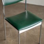 Green Naugahyde Dining Chairs, Italy, 1960 - Image 4