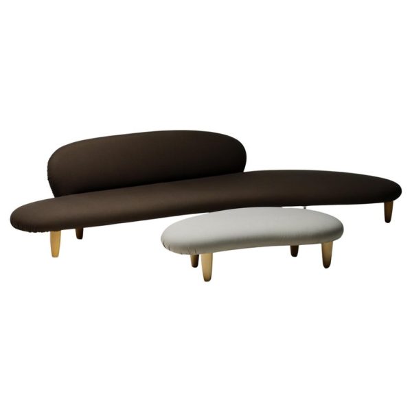 Freeform Sofa and Ottoman by Isamu Noguchi