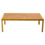 Grom Lindum Coffee Table, Solid Ash, Scandinavian Modern Design, 1970s