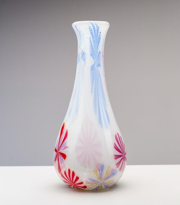 Monumental Anzolo Fuga for A.V.E.M. Murano 'Murrine Incatenate' Glass Vase - Image 4