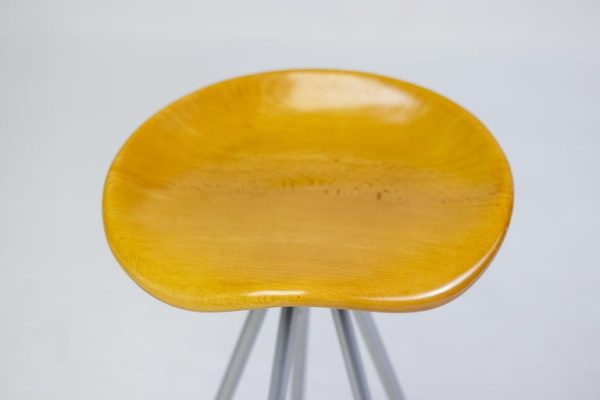 Four Jamaica Beech Bar Stools by Pepe Cortés - Image 2