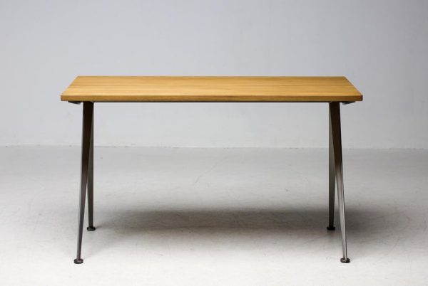 Jean Prouvé Compass Direction Desk Limited RAW Steel and Natural Oak by Vitra - Image 2