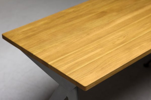 Jean Prouvé Compass Direction Desk Limited RAW Steel and Natural Oak by Vitra - Image 9