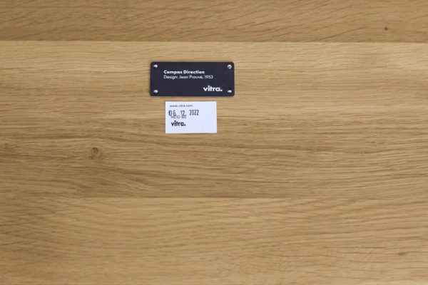 Jean Prouvé Compass Direction Desk Limited RAW Steel and Natural Oak by Vitra - Image 11