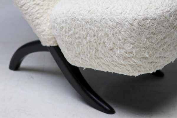 Theo Ruth for Artifort White Teddy 'Congo' Chair Dutch Mid Century Modern - Image 3