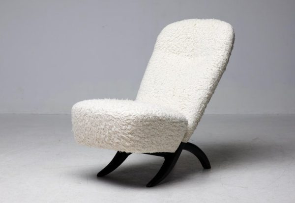 Theo Ruth for Artifort White Teddy 'Congo' Chair Dutch Mid Century Modern - Image 5