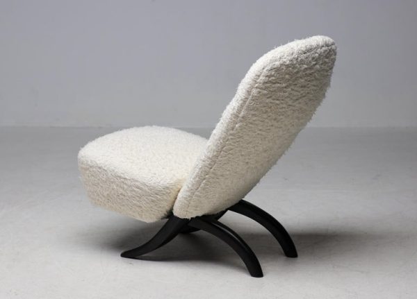 Theo Ruth for Artifort White Teddy 'Congo' Chair Dutch Mid Century Modern - Image 8