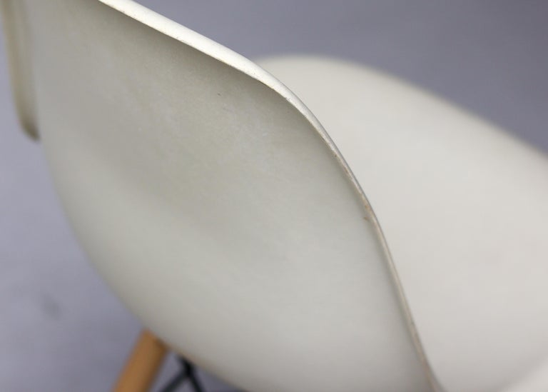 Pair of Herman Miller White Fiberglass Charles & Ray Eames "PSW" Barstools - Image 6