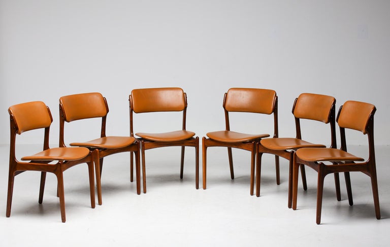 Set of 6 Danish Mid Century Modern Model 49 Rosewood Dining Chairs by Erik Buch - Image 15