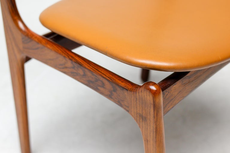 Set of 6 Danish Mid Century Modern Model 49 Rosewood Dining Chairs by Erik Buch - Image 8