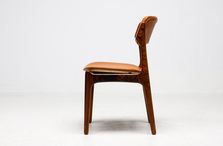 Set of 6 Danish Mid Century Modern Model 49 Rosewood Dining Chairs by Erik Buch - Image 11