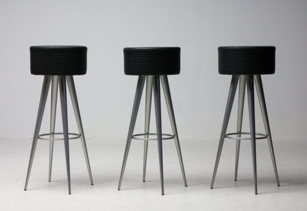 Set of Three Bar Stools by Maurizio Peregalli for Zeus Noto - Image 2