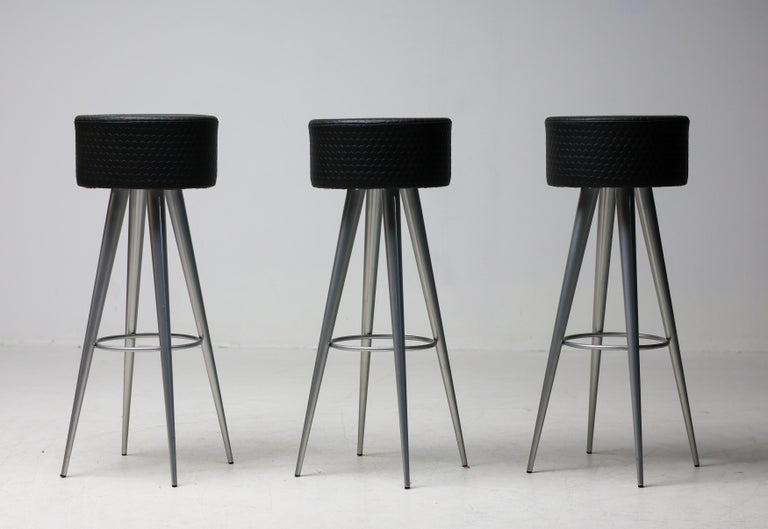 Set of Three Bar Stools by Maurizio Peregalli for Zeus Noto - Image 2