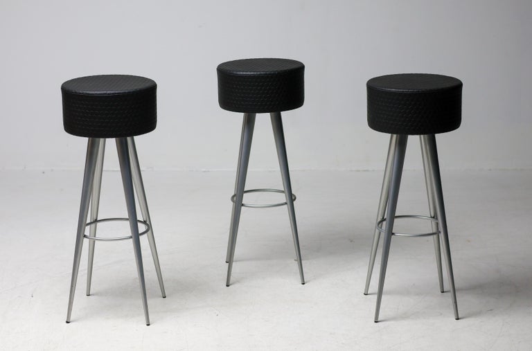 Set of Three Bar Stools by Maurizio Peregalli for Zeus Noto - Image 4