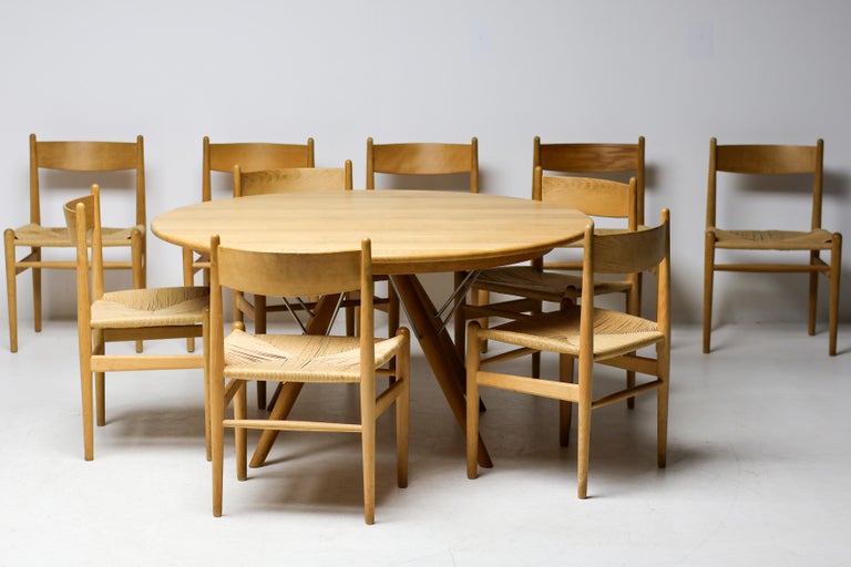 Matching CH36 Dining Chairs, Soap Treated Oak by Hans J. Wegner for Carl Hansen - Image 12