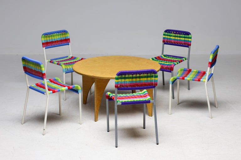 Set of Five IKEA Färgglad Children’s Chairs - Image 2