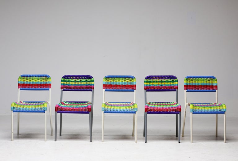 Set of Five IKEA Färgglad Children’s Chairs - Image 3