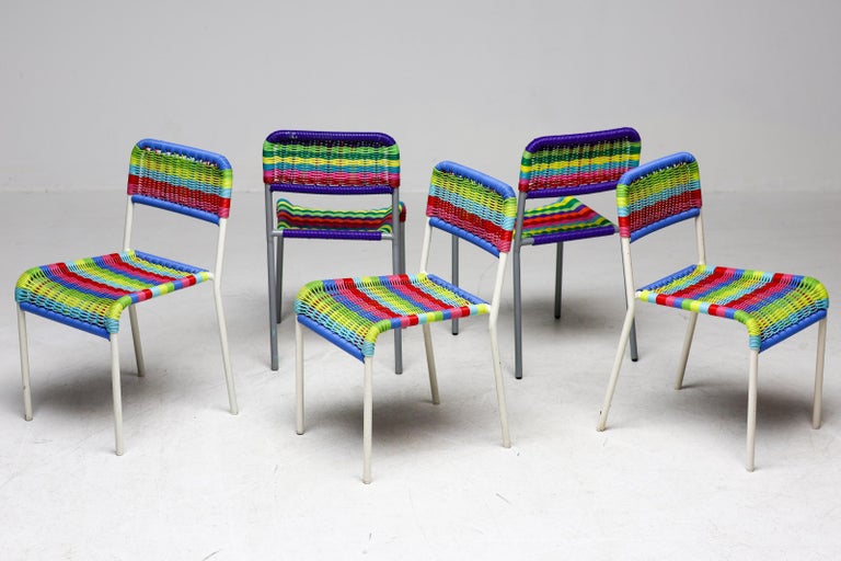 Set of Five IKEA Färgglad Children’s Chairs - Image 11