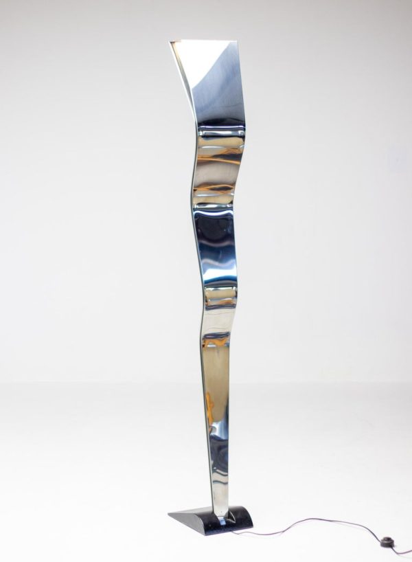 Italian "Mirror Man" Uplighter in Mirror Glass Post Modern Hollywood Recency - Image 6