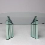 Luigi Massoni Oval Glass Writing Table - Image 7