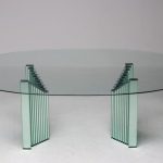 Luigi Massoni Oval Glass Writing Table - Image 8