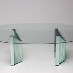 Luigi Massoni Oval Glass Writing Table - Image 11