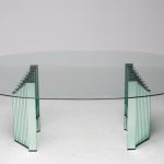 Luigi Massoni Oval Glass Writing Table - Image 12