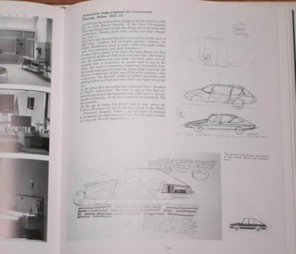 Original Car Design Drawing by Gio Ponti for Touring Carrozzeria Milan, 1952 - Image 4