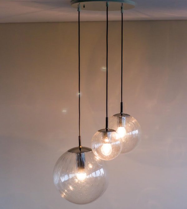 RAAK Pendant Lamp with Three 'Bubbles' Spheres - Image 2