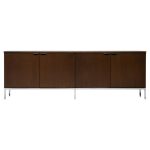 Florence Knoll Walnut Sideboard Mid Century Modern Executive Boardroom Storage