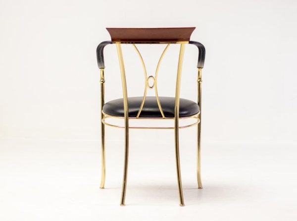 Vidal Grau Brass Swan Chair - Image 3