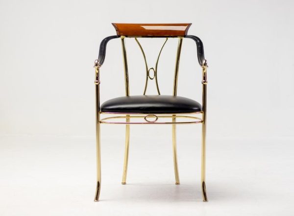 Vidal Grau Brass Swan Chair - Image 9