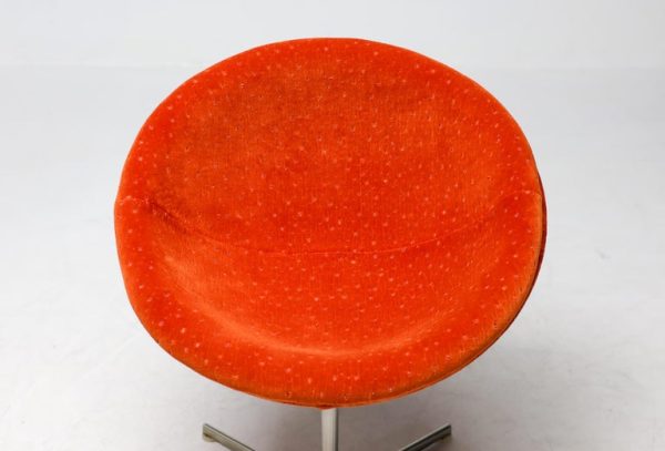 Unique Tramontana Jade and Ember Velvet Verner Panton C1 Chairs - Image 4