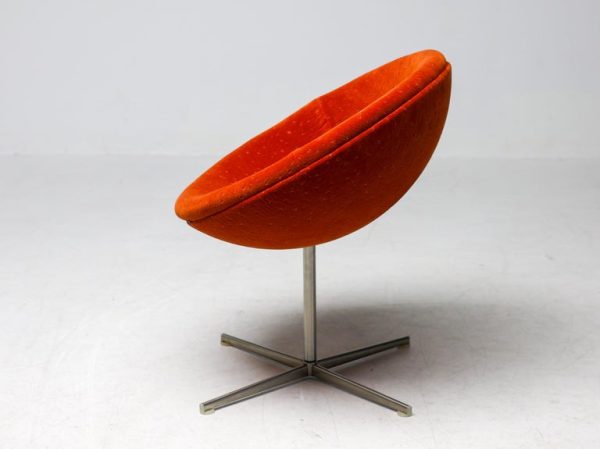Unique Tramontana Jade and Ember Velvet Verner Panton C1 Chairs - Image 7