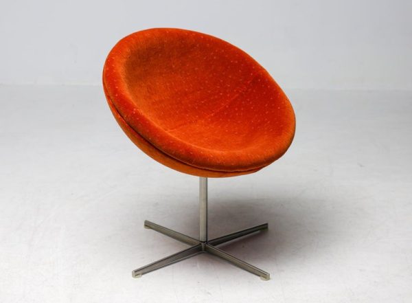 Unique Tramontana Jade and Ember Velvet Verner Panton C1 Chairs - Image 3