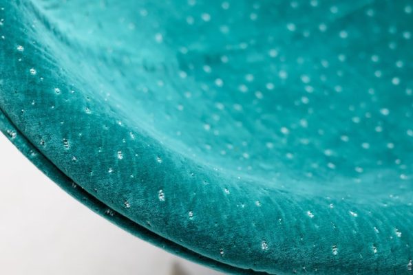 Unique Tramontana Jade and Ember Velvet Verner Panton C1 Chairs - Image 6