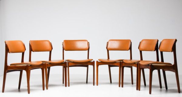 Set of 6 Danish Mid Century Modern Model 49 Rosewood Dining Chairs by Erik Buch - Image 13