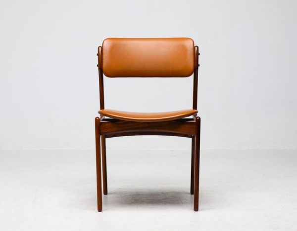 Set of 6 Danish Mid Century Modern Model 49 Rosewood Dining Chairs by Erik Buch - Image 6