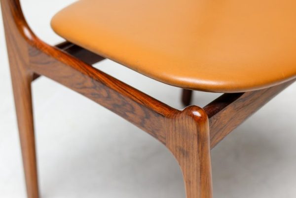 Set of 6 Danish Mid Century Modern Model 49 Rosewood Dining Chairs by Erik Buch - Image 8