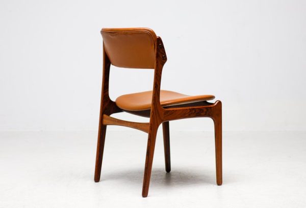 Set of 6 Danish Mid Century Modern Model 49 Rosewood Dining Chairs by Erik Buch - Image 4