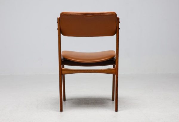 Set of 6 Danish Mid Century Modern Model 49 Rosewood Dining Chairs by Erik Buch - Image 9