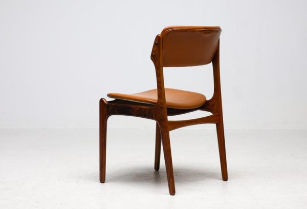 Set of 6 Danish Mid Century Modern Model 49 Rosewood Dining Chairs by Erik Buch - Image 10
