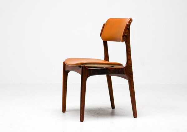 Set of 6 Danish Mid Century Modern Model 49 Rosewood Dining Chairs by Erik Buch - Image 2