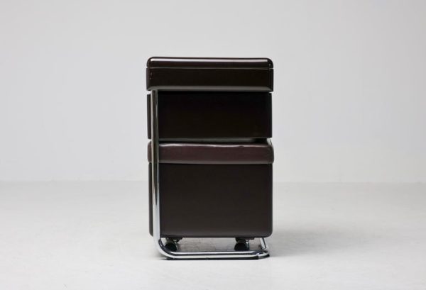 1970s Carlo Urbinati Dark Brown Vanity — Italian Modern Elegance - Image 7