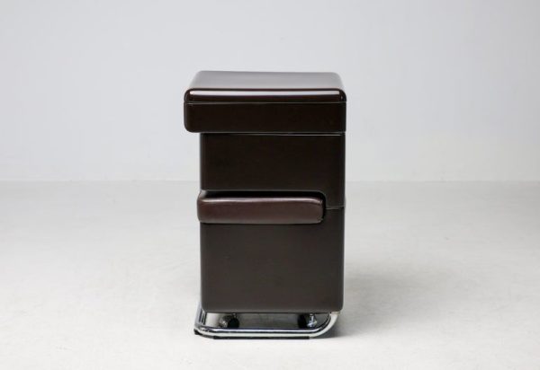 1970s Carlo Urbinati Dark Brown Vanity — Italian Modern Elegance - Image 9
