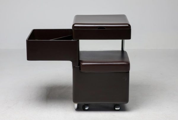 1970s Carlo Urbinati Dark Brown Vanity — Italian Modern Elegance - Image 8