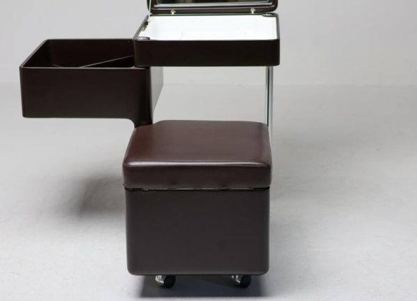1970s Carlo Urbinati Dark Brown Vanity — Italian Modern Elegance - Image 6