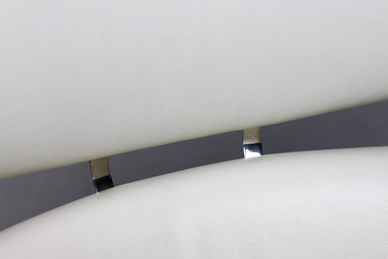 Artifort Tulip F545 Lounge Chair by Pierre Paulin, White Leather - Image 9