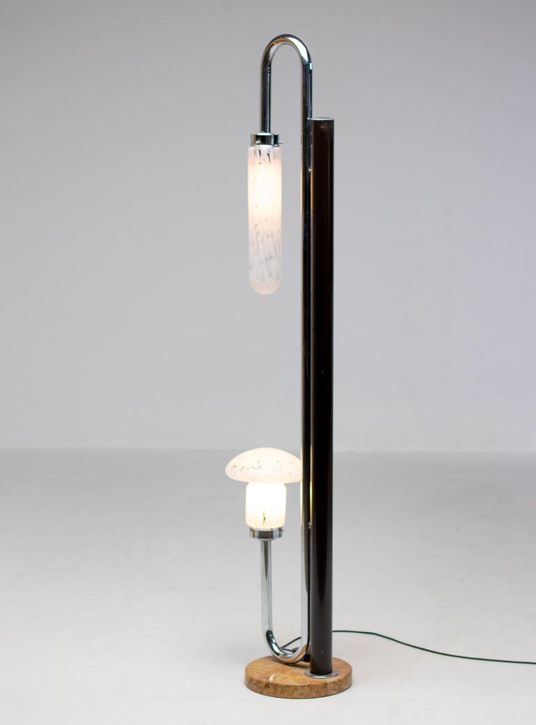 Mazzega Mid Century Modern Murano Glass Floor Lamp by Carlo Nason, Italy, 1970 - Image 8